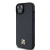 DKNY DKHMP15SPSHRPSK iPhone 15 / 14 / 136.1 czarny/black hardcase Leather Pattern Metal Logo MagSafe